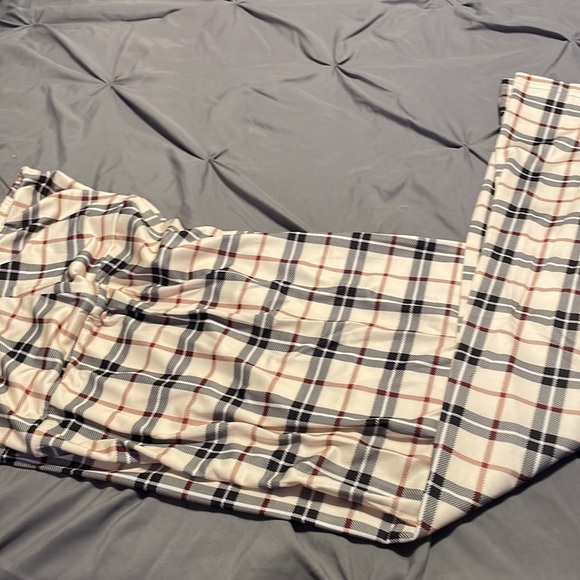 High waist Plaid wide Leg pants - Picture 4 of 7